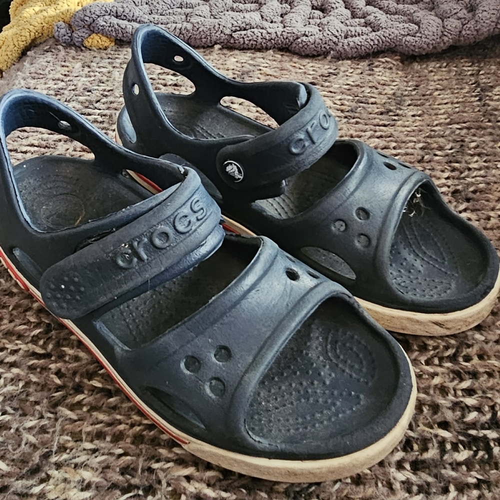 CROCS Kids Navy Sandals Sz 13c
